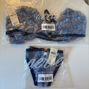 Aerie bralette and thong Small